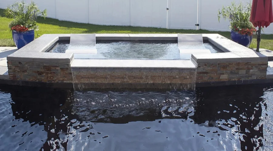 Lagoon-Tanning-Ledge-Volcanic-Black-Fiberglass-Pool
